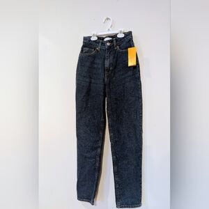 H&M Women’s High-Rise Straight Leg Jeans – Size 2 / EUR 34 – Dark Wash – NWT